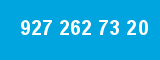 927 262 73 20 927 262 73 20